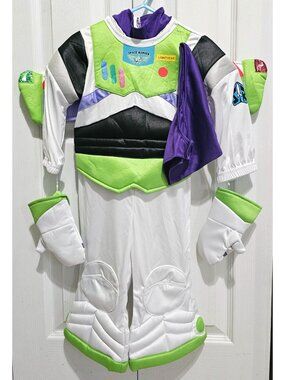 Disney Store Baby Buzz Lightyear Costume 6-12 M Wings Gloves Toy Story Halloween